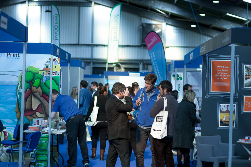 Visitors networking at Cornwall Business Show