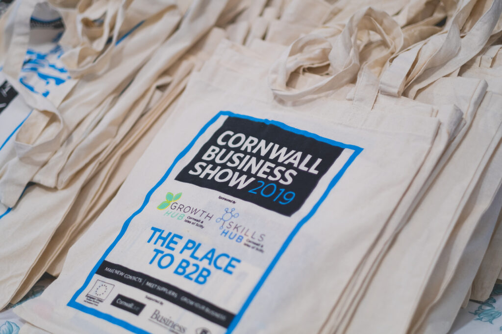 Cornwall Business Show branded cotton bags